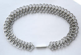 Chainmail Choker - Stg Silver. Ref# 0101